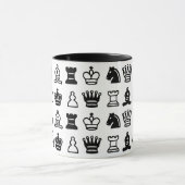 Mug Motif de pièce d'échecs (Centre)