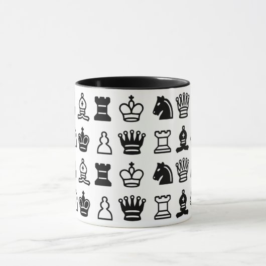 Mug Motif de pièce d'échecs (Centre)