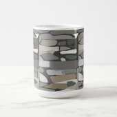 Mug Motif de pierre de roche grise (Centre)