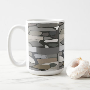 Mug Motif de pierre de roche grise