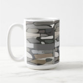 Mug Motif de pierre de roche grise (Gauche)