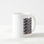 Mug Motif de pigeon tropical (Devant droit)