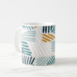 Mug Motif de pinceau géométrique abstrait moderne