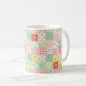 Mug Motif de pique-nique en patchwork floral pastel (5 (Devant droit)