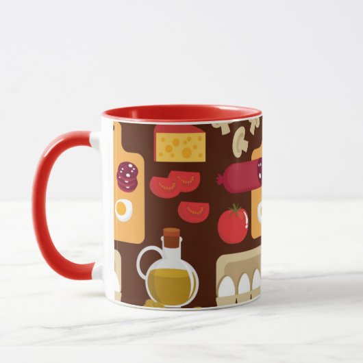 Mug Motif de pizza (Gauche)