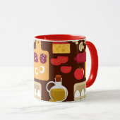 Mug Motif de pizza (Devant droit)