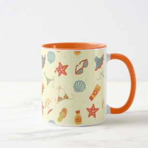 Mug Motif de plage d'été