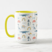 Mug Motif de plaisir animal Doodle (Gauche)