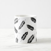 Mug Motif de plume noire (Centre)