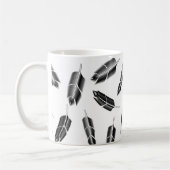 Mug Motif de plume noire (Gauche)