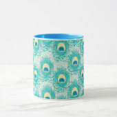 Mug Motif de plumes de paon (Centre)