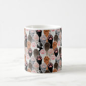 Mug Motif de plusieurs pattes de chat (Centre)