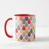Mug Motif de point d'art pop Raindrop (Gauche)