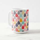 Mug Motif de point d'art pop Raindrop (Devant gauche)