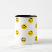 Mug Motif de point jaune de polka (Centre)