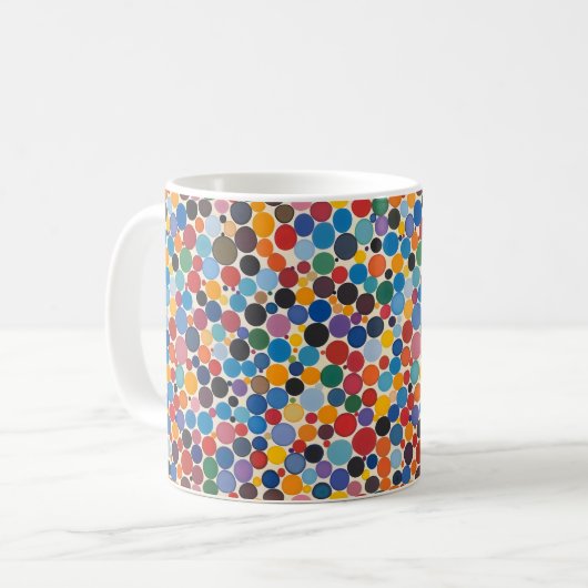 Mug Motif de points colorés (Devant gauche)
