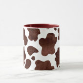 Mug Motif de points de vache Brown et Poster de animal (Centre)