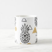 Mug Motif de points d'or géométriques à ananas. (Centre)