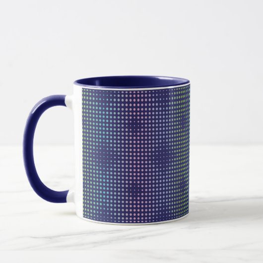 Mug Motif de points holographiques Iridescente (Gauche)