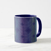 Mug Motif de points holographiques Iridescente (Devant droit)