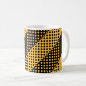 Mug Motif de points noirs et orange (Devant droit)