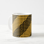 Mug Motif de points noirs et orange (Devant gauche)