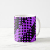 Mug Motif de points noirs et violets (Devant droit)