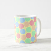 Mug Motif de points pastel multicolores (Devant droit)