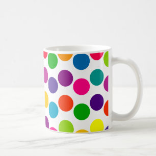 Mug Motif de pois multicolore lumineux