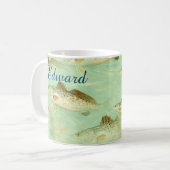 Mug Motif de poisson basse (Devant gauche)