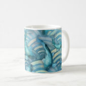 Mug Motif de poisson de la carpe bleue Koi (Devant droit)