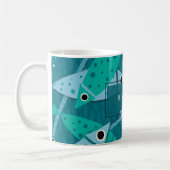 Mug Motif de poisson sous-marin personnalisé (Gauche)