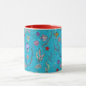Mug Motif de poisson turquoise (Centre)