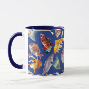 Mug Motif de poissons tropicaux