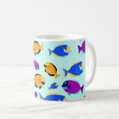 Mug Motif de poissons tropicaux colorés en Mer Bleue (Devant droit)