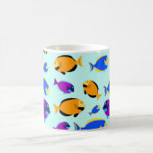 Mug Motif de poissons tropicaux colorés en Mer Bleue (Centre)