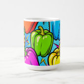 Mug Motif de poivrons Pop Art (Centre)