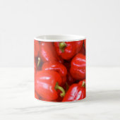 Mug Motif de poivrons rouges dans un design pointu (Centre)