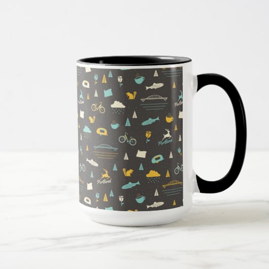 Mug Motif de Portland, Orégon (Droite)