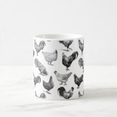 Mug Motif de poulet de la ferme Retro Country (Centre)