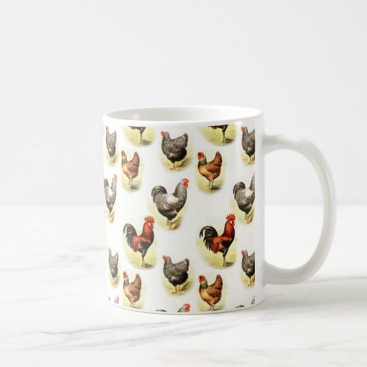 Mug Motif de poulet du pays (Droite)