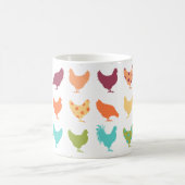 Mug Motif de poulet multicolore Funky (Centre)
