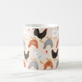 Mug Motif de poulets et de coqs (Centre)