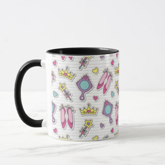 Mug motif de princesse de papillon (Gauche)