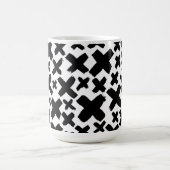 Mug Motif de projection de peinture noire (Centre)