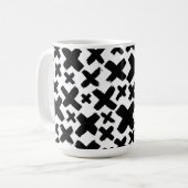 Mug Motif de projection de peinture noire (Devant gauche)