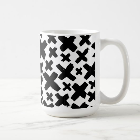 Mug Motif de projection de peinture noire (Droite)