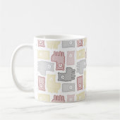 Mug Motif de puzzle de lama pastel mignon (Gauche)
