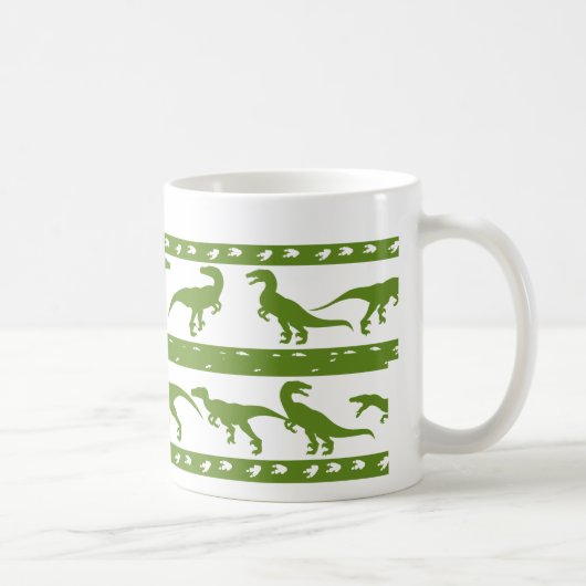 Mug Motif de Raptor Vert (Droite)