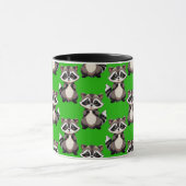 Mug Motif de Raton Laveur Vert (Centre)